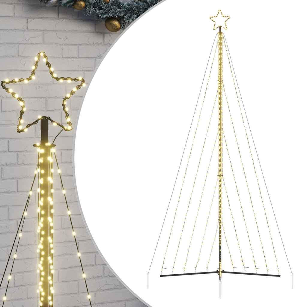 vidaXL LED Weihnachtsbaum 570 LEDs Warmweiß 399 cm