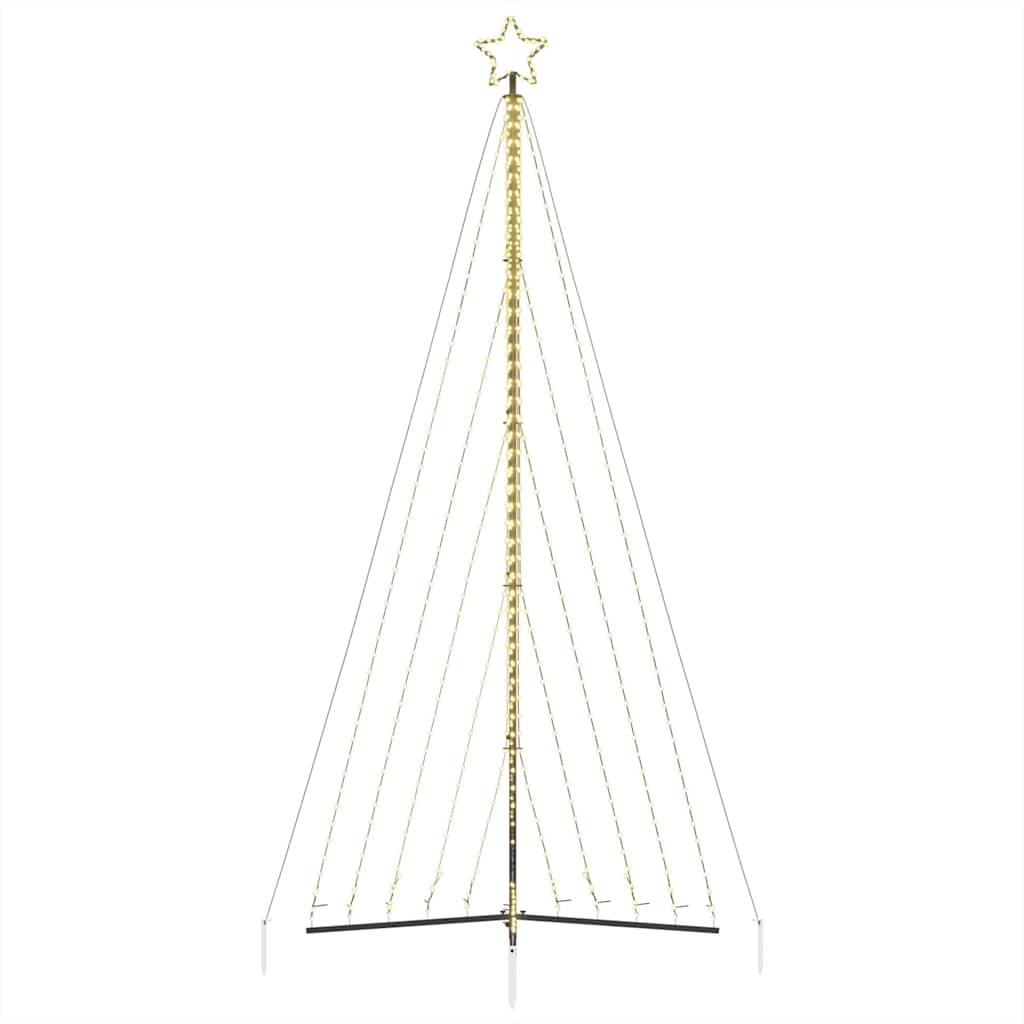 vidaXL LED Weihnachtsbaum 570 LEDs Warmweiß 399 cm