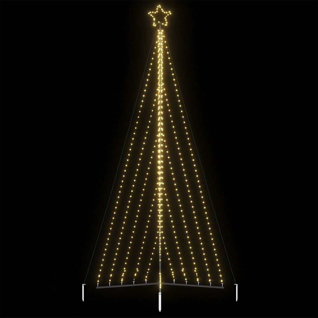 vidaXL LED Weihnachtsbaum 570 LEDs Warmweiß 399 cm