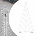 vidaXL LED Weihnachtsbaum 570 LEDs Kaltweiß 399 cm