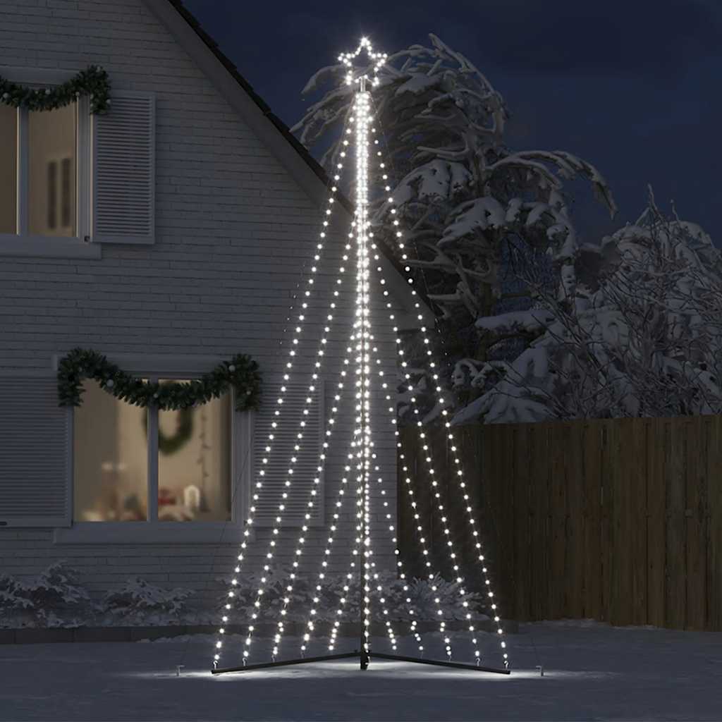 vidaXL LED Weihnachtsbaum 570 LEDs Kaltweiß 399 cm