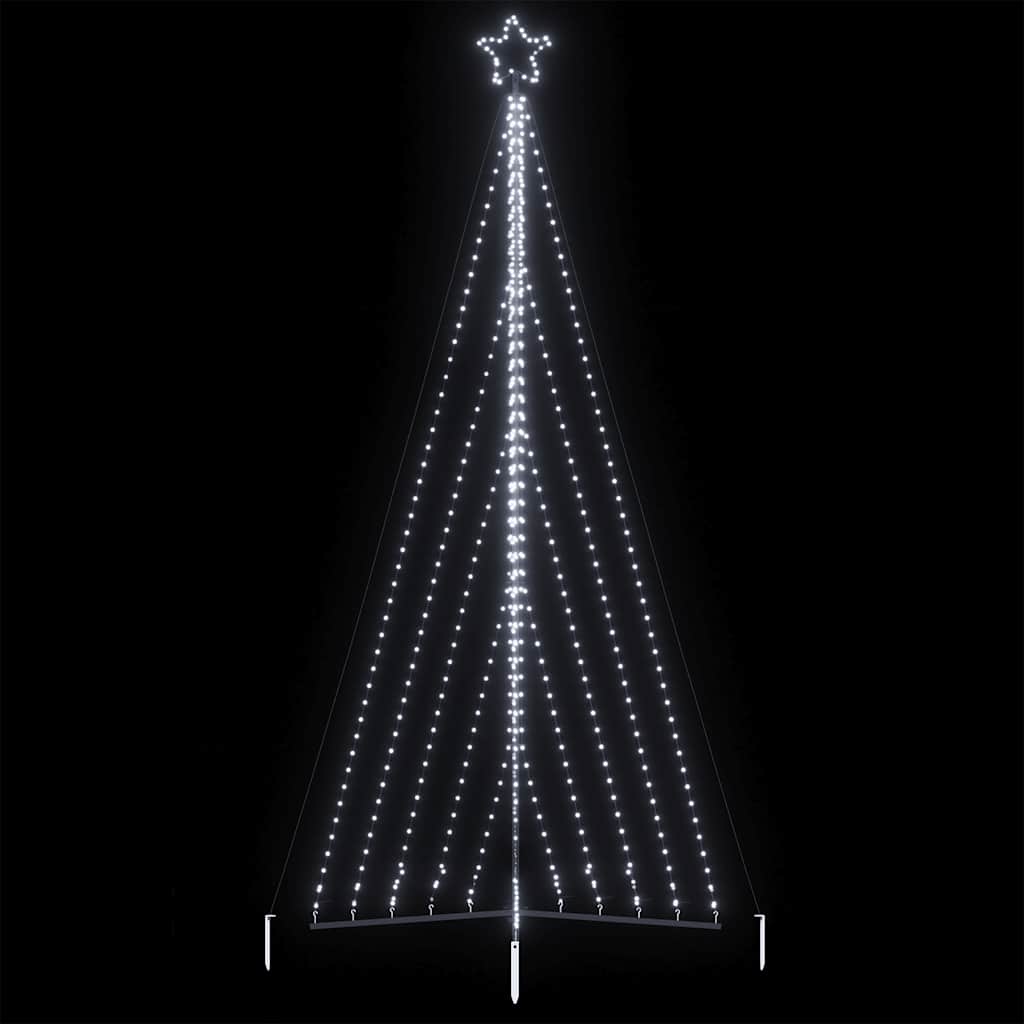 vidaXL LED Weihnachtsbaum 570 LEDs Kaltweiß 399 cm