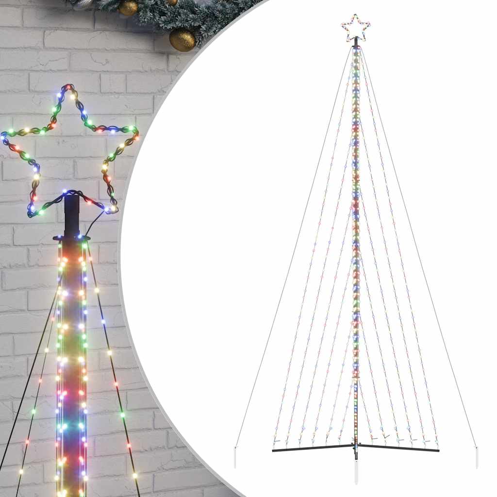 vidaXL LED Weihnachtsbaum 789 LEDs Mehrfarbig 476 cm