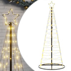 vidaXL LED Weihnachtsbaum 200 LEDs Warmweiß 180 cm