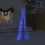 vidaXL LED Weihnachtsbaum 200 LEDs Blau 180 cm