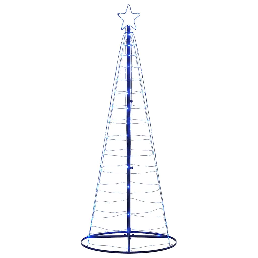 vidaXL LED Weihnachtsbaum 200 LEDs Blau 180 cm