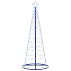vidaXL LED Weihnachtsbaum 200 LEDs Blau 180 cm