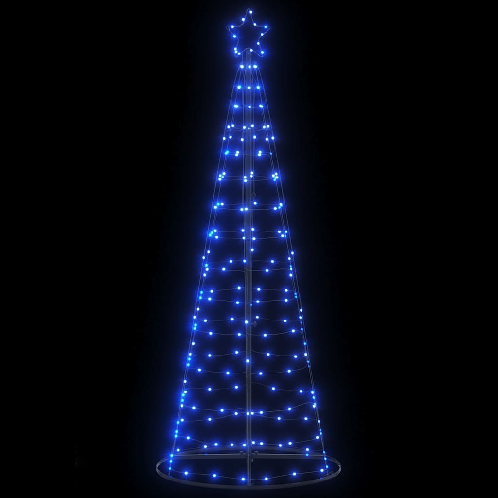 vidaXL LED Weihnachtsbaum 200 LEDs Blau 180 cm