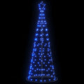 vidaXL LED Weihnachtsbaum 200 LEDs Blau 180 cm