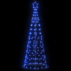 vidaXL LED Weihnachtsbaum 200 LEDs Blau 180 cm