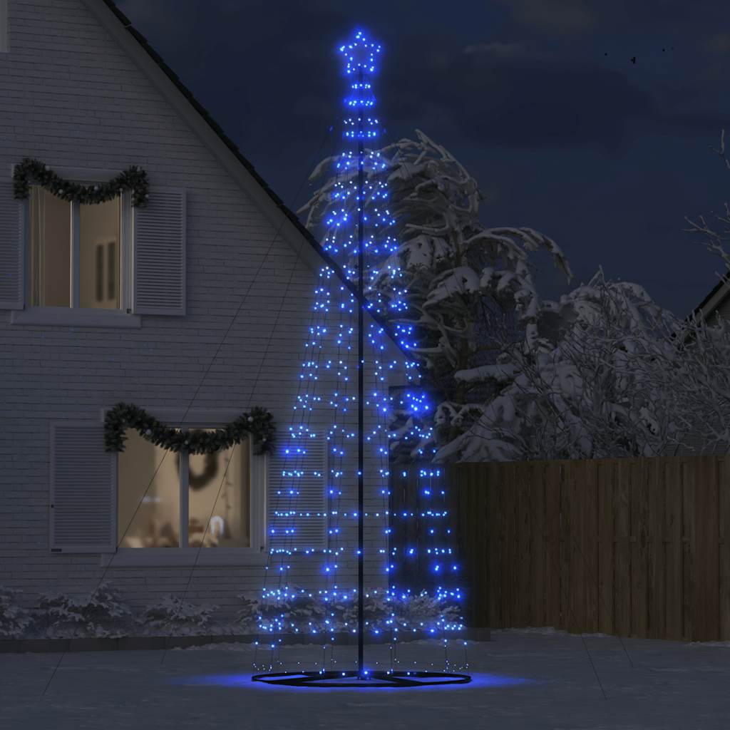 vidaXL LED Weihnachtsbaum 1534 LEDs Blau 500 cm