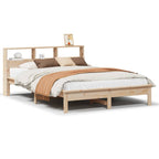 vidaXL Massivholzbett mit Regal ohne Matratze 120x200 cm Kiefer