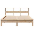 vidaXL Massivholzbett mit Regal ohne Matratze 120x200 cm Kiefer