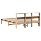 vidaXL Massivholzbett mit Regal ohne Matratze 120x200 cm Kiefer