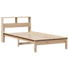 vidaXL Bücherregalbett ohne Matratze 75x190 cm Massivholz Kiefer