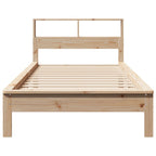 vidaXL Bücherregalbett ohne Matratze 75x190 cm Massivholz Kiefer
