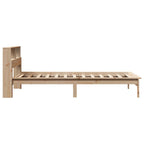 vidaXL Bücherregalbett ohne Matratze 75x190 cm Massivholz Kiefer
