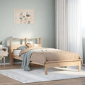 vidaXL Bücherregalbett ohne Matratze 75x190 cm Massivholz Kiefer