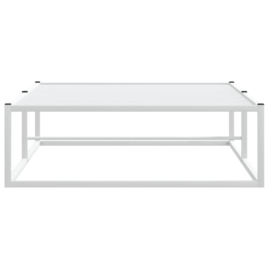vidaXL Bettgestell ohne Matratze Weiß 90x200 cm Metall