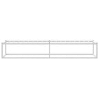vidaXL Bettgestell ohne Matratze Weiß 90x200 cm Metall