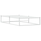 vidaXL Bettgestell ohne Matratze Weiß 90x200 cm Metall