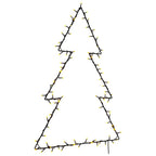 vidaXL Weihnachtsbeleuchtung Weihnachtsbaum-Silhouette 115 LEDs