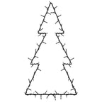 vidaXL Weihnachtsbeleuchtung Weihnachtsbaum-Silhouette 80 LEDs
