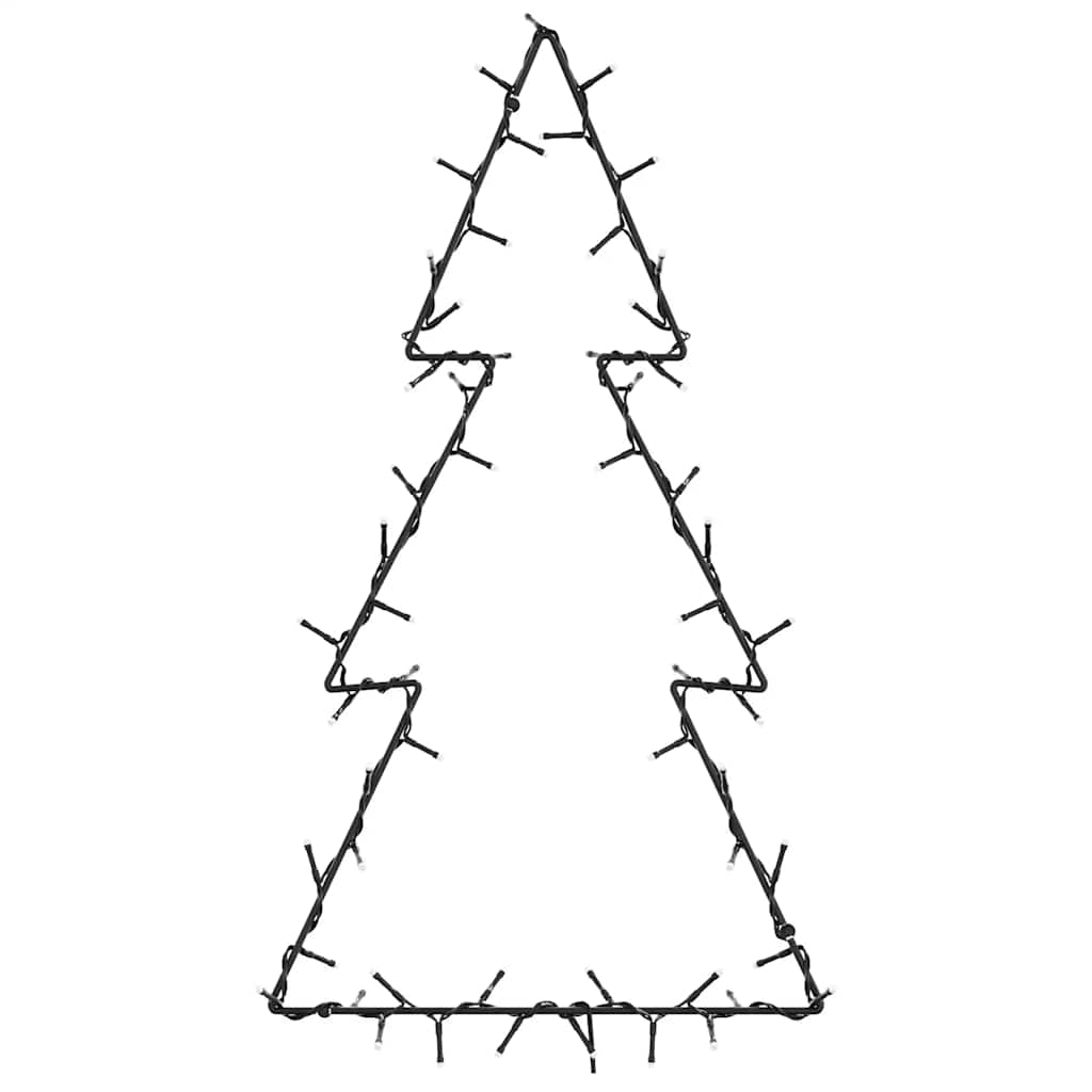 vidaXL Weihnachtsbeleuchtung Weihnachtsbaum-Silhouette 80 LEDs