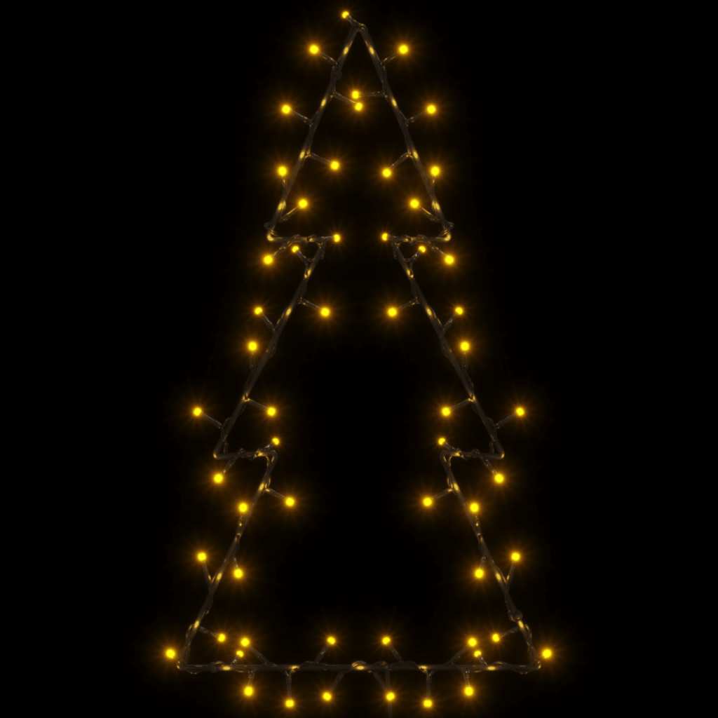vidaXL Weihnachtsbeleuchtung Weihnachtsbaum-Silhouette 80 LEDs