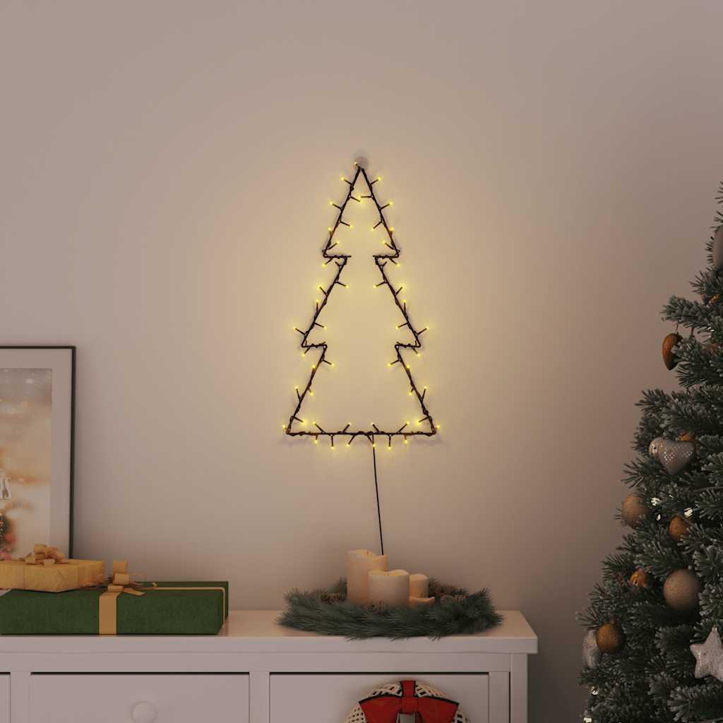 vidaXL Weihnachtsbeleuchtung Weihnachtsbaum-Silhouette 80 LEDs