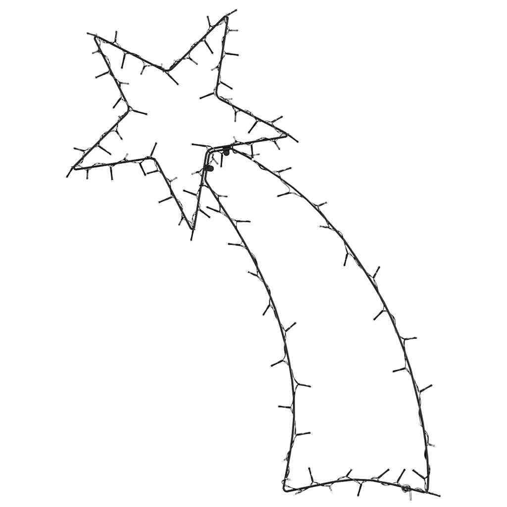 vidaXL Weihnachtsbeleuchtung Sternschnuppen-Silhouette 115 LEDs