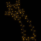 vidaXL Weihnachtsbeleuchtung Sternschnuppen-Silhouette 115 LEDs