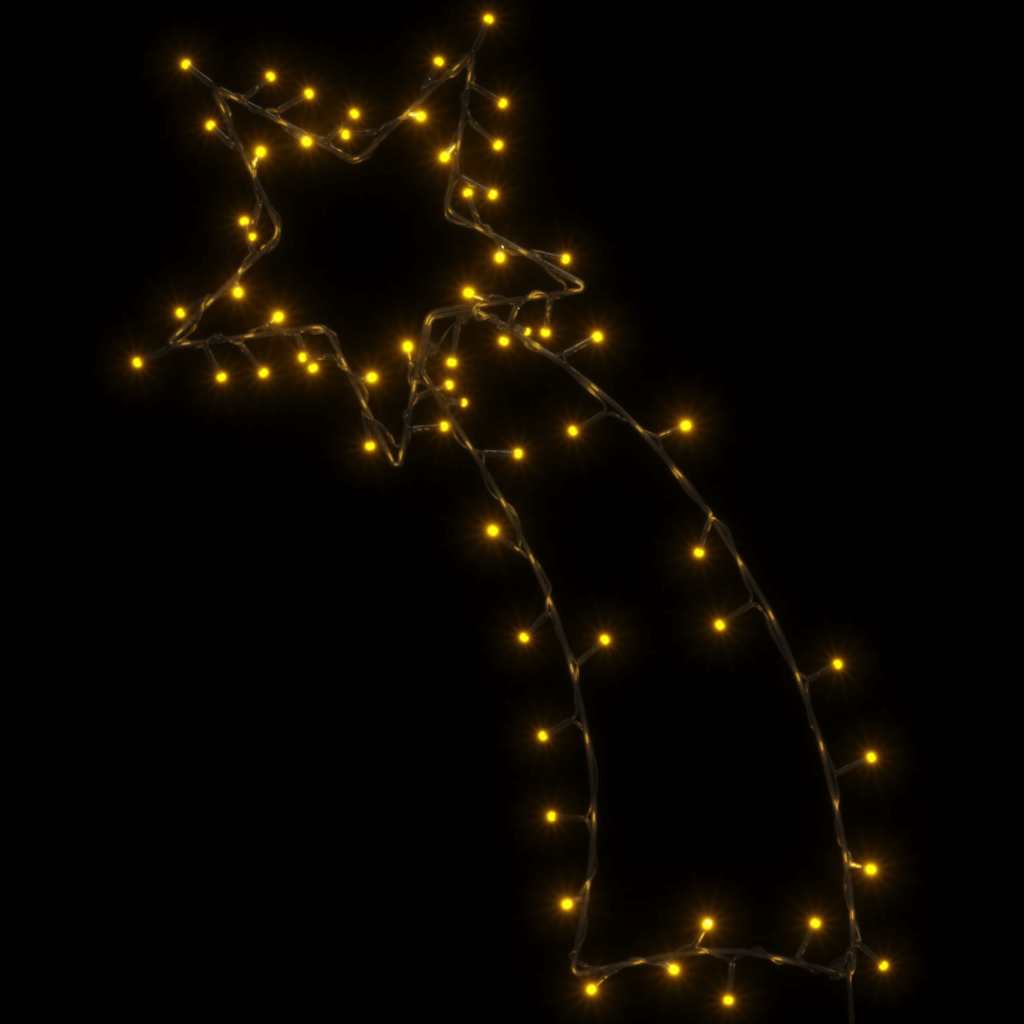 vidaXL Weihnachtsbeleuchtung Sternschnuppen-Silhouette 80 LEDs