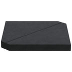 vidaXL Schirm-Gewichtsplatten 2 Stk. Schwarz Granit Dreieckig 14 kg