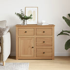 vidaXL Sideboard mit Schubladen PANAMA 93x40x80 cm Massivholz Kiefer