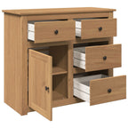 vidaXL Sideboard mit Schubladen PANAMA 93x40x80 cm Massivholz Kiefer