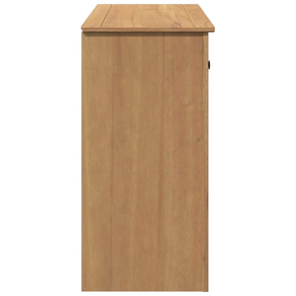 vidaXL Sideboard mit Schubladen PANAMA 93x40x80 cm Massivholz Kiefer
