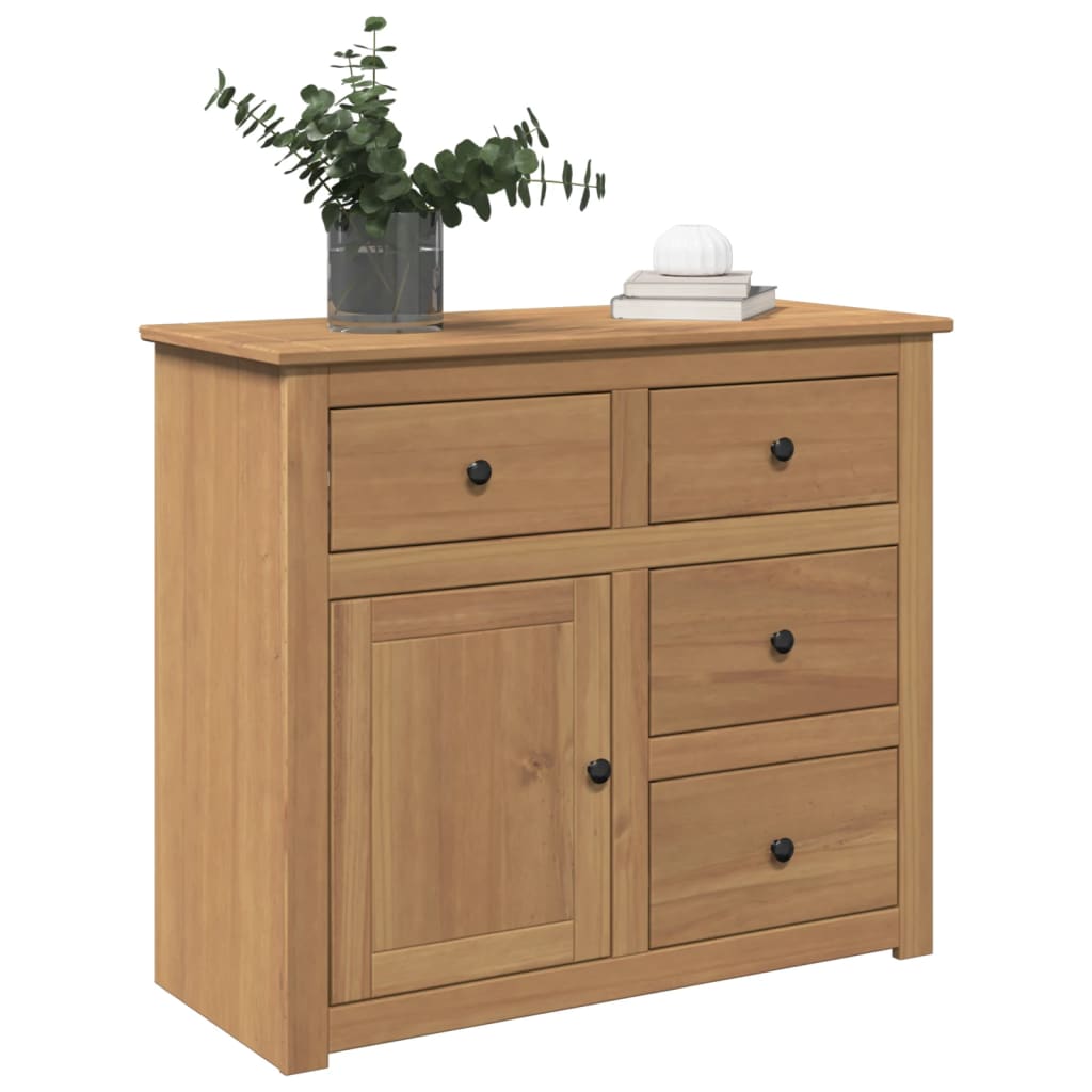 vidaXL Sideboard mit Schubladen PANAMA 93x40x80 cm Massivholz Kiefer
