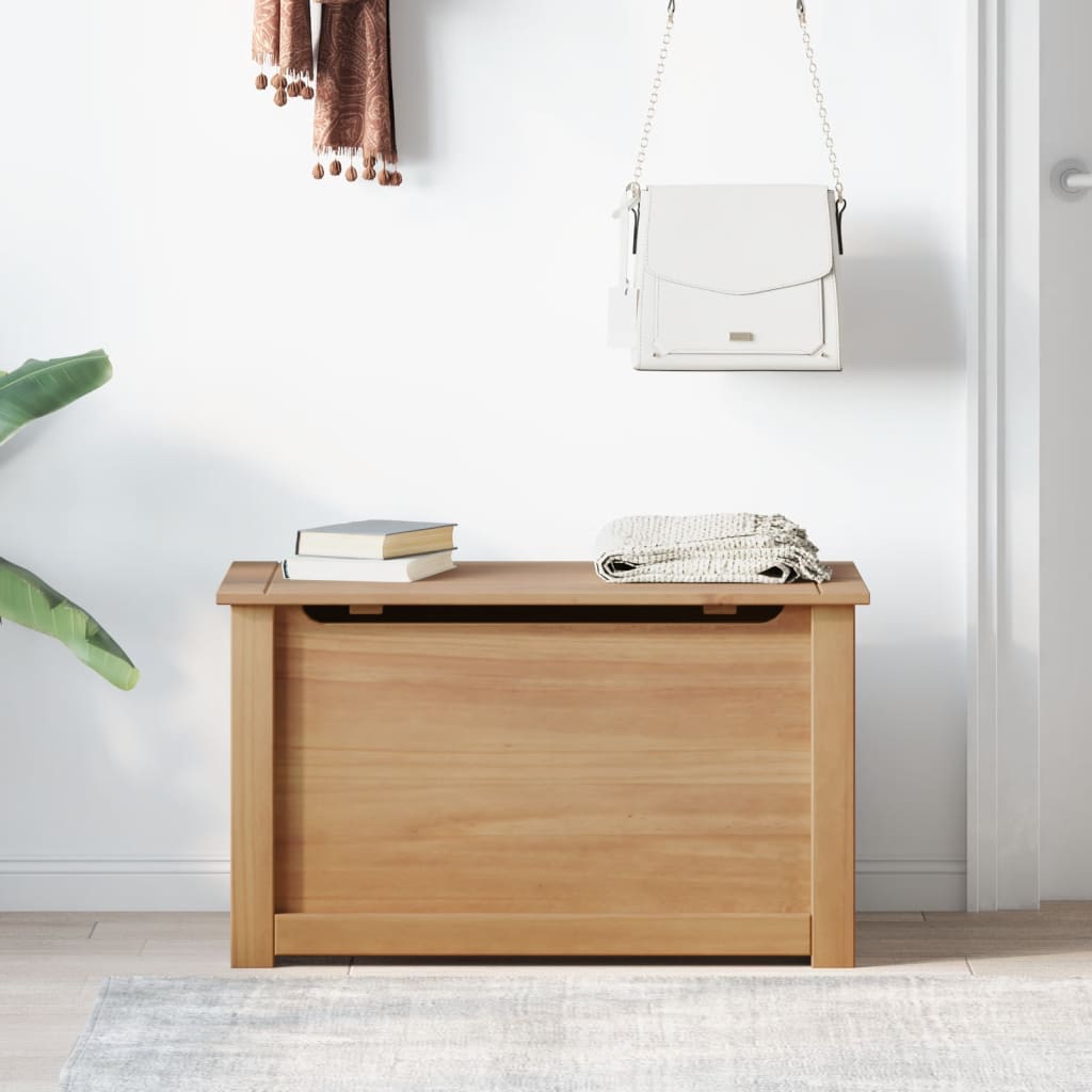 vidaXL Truhe mit Deckel PANAMA 79x42x46 cm Massivholz Kiefer