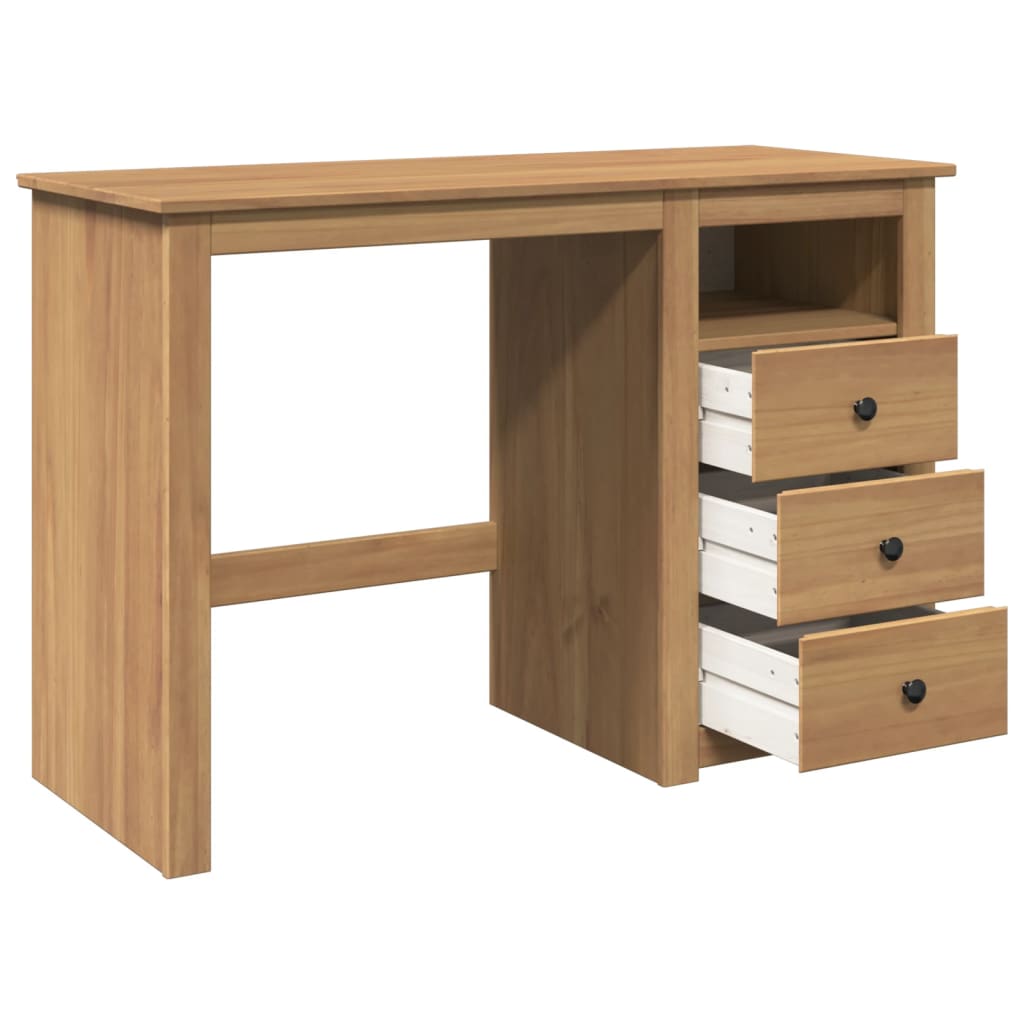 vidaXL Schreibtisch PANAMA 112x45x75 cm Massivholz Kiefer