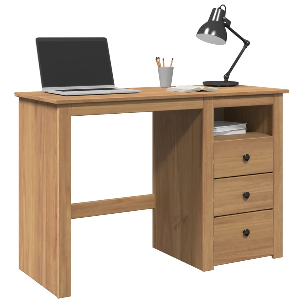 vidaXL Schreibtisch PANAMA 112x45x75 cm Massivholz Kiefer