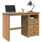 vidaXL Schreibtisch PANAMA 112x45x75 cm Massivholz Kiefer