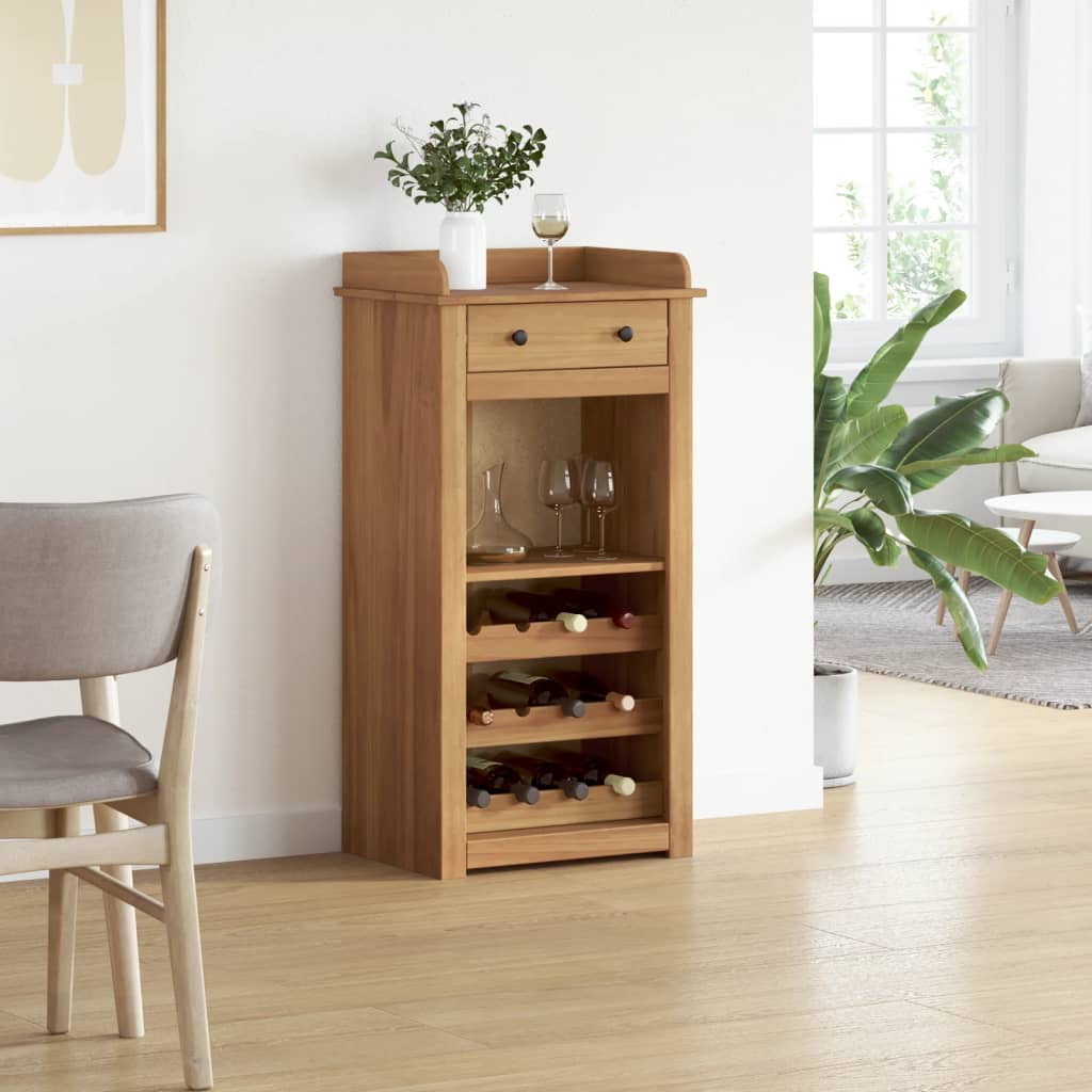 vidaXL Weinschrank PANAMA 57x40x111,5 cm Massivholz Kiefer