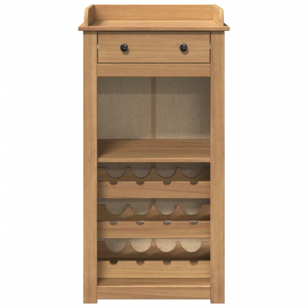 vidaXL Weinschrank PANAMA 57x40x111,5 cm Massivholz Kiefer