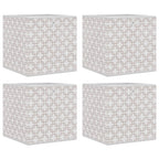 vidaXL Faltboxen 4 Stk. Creme 32x32x32 cm Vlies