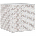 vidaXL Faltboxen 4 Stk. Creme 32x32x32 cm Vlies