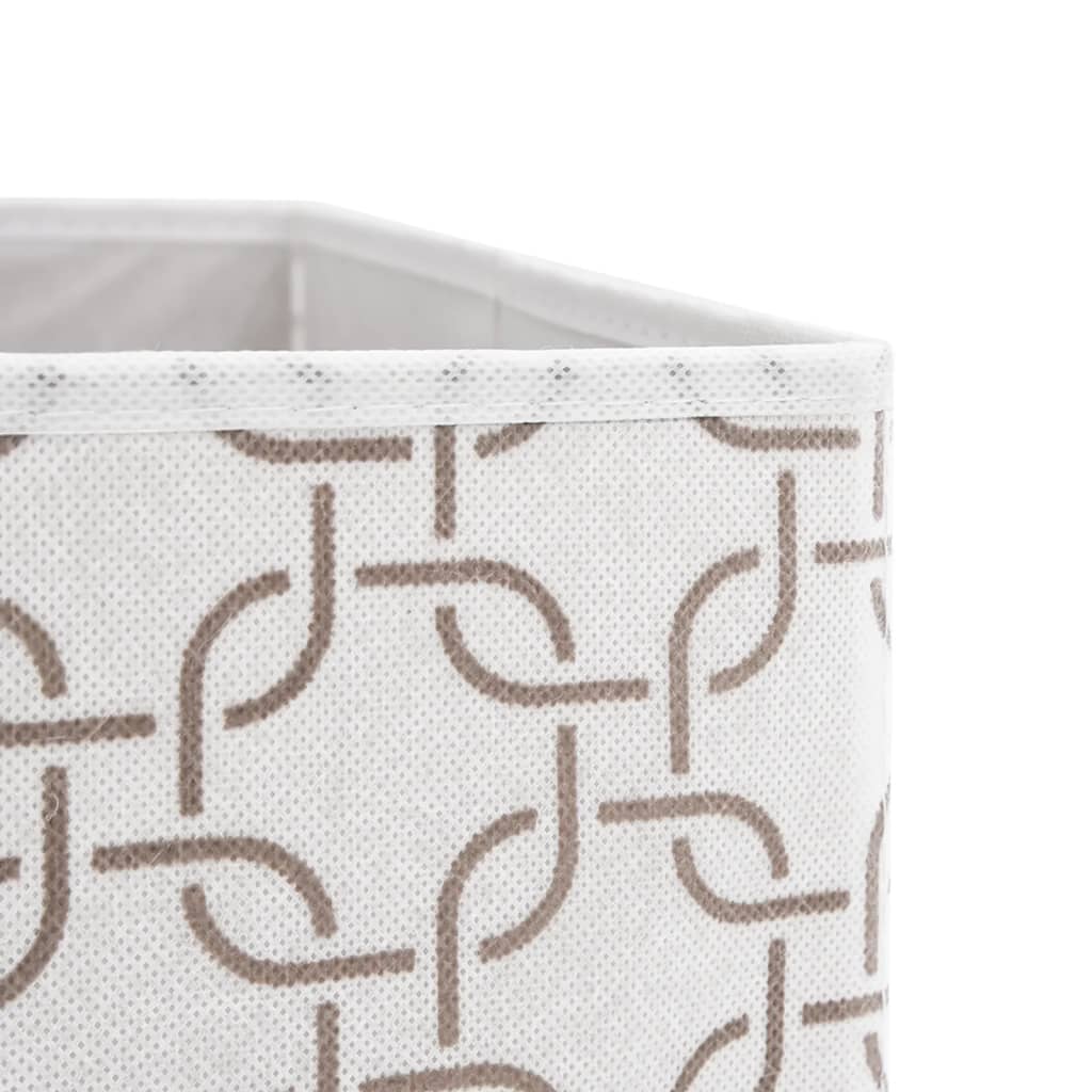 vidaXL Faltboxen 4 Stk. Creme 32x32x32 cm Vlies