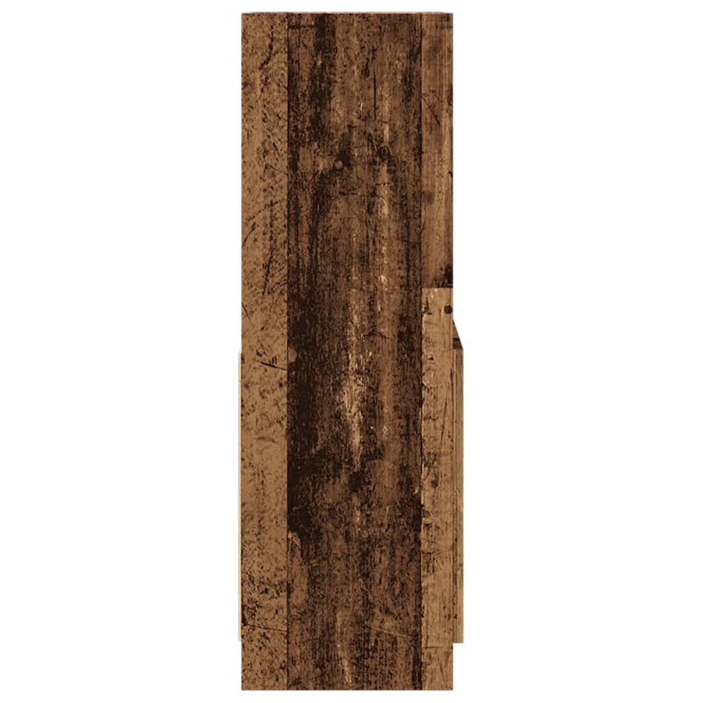 vidaXL Highboard Altholz-Optik 63x33x100 cm Holzwerkstoff