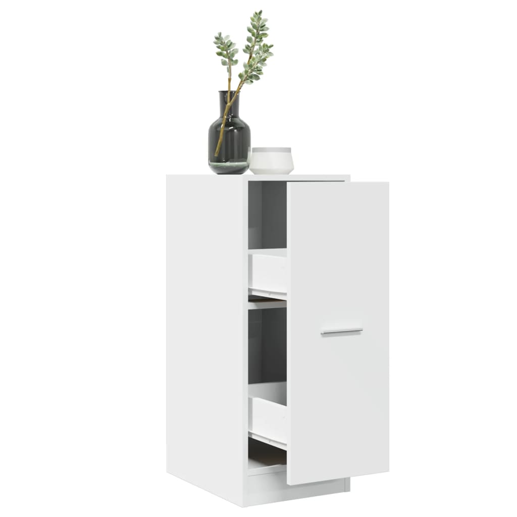 vidaXL Apothekerschrank Weiß 30 x 41 x 77,5 cm Holzwerkstoff