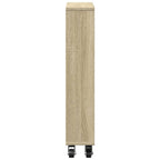 vidaXL Schmaler Aufbewahrungswagen Sonoma-Eiche 48 x 13 x 68 cm Holzwerkstoff
